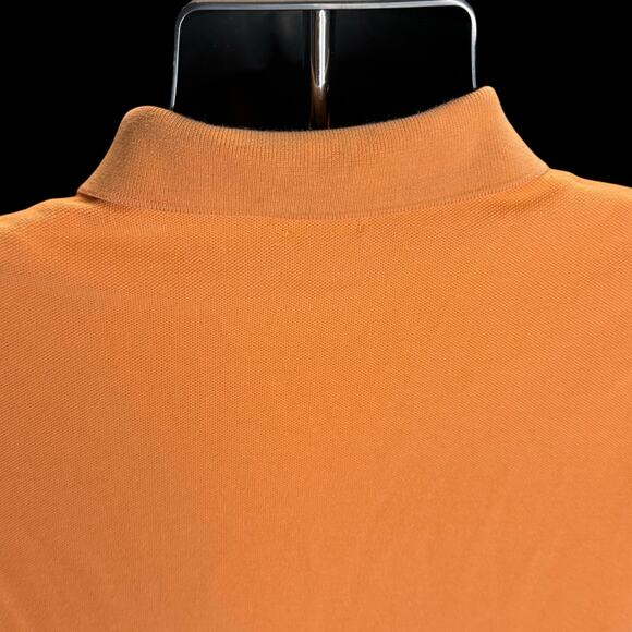 Polo Ralph Lauren Orange Custom Slim Fit Mesh Shirt SM Embroidered Triple-Pony - Picture 10 of 13